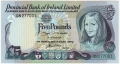 Provincial Bank Of Ireland Ltd 5 Pounds,  1. 1.1977